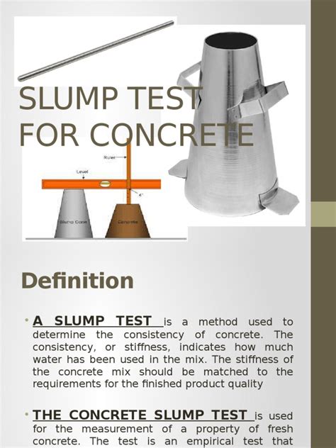 what are compression and slump tests|concrete slump test pdf.